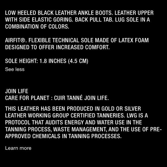 US 7.5 ZARA Leather boots - Picture 6 of 7